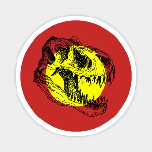 T-rex skull artwork Magnet